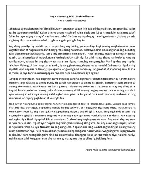 hindi makakalimutan in english